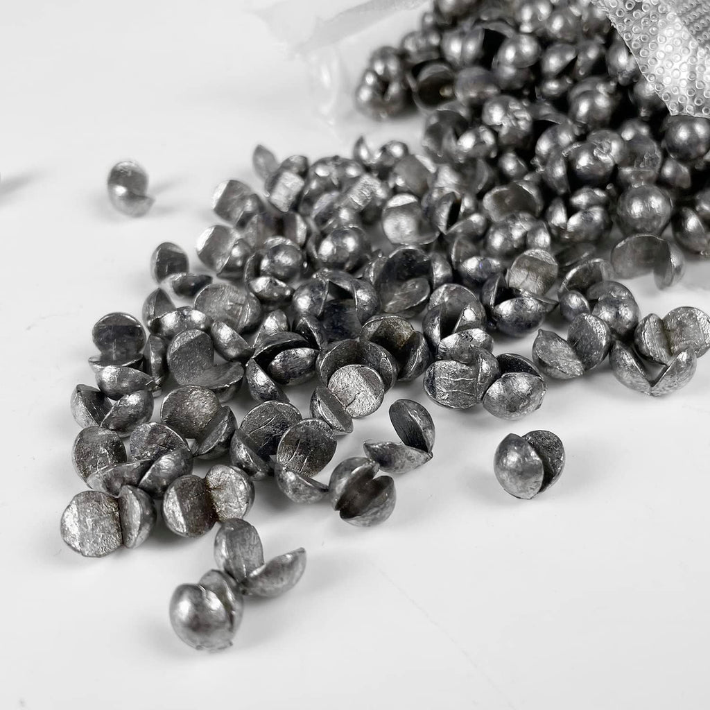 Skiennix Removable Split-Shot Fishing Sinkers - 500 Pcs Lead Weights for Enhanced Casting