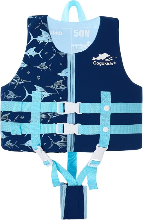 Gogokids Toddler Swim Vest - Buoyant Floaties Jacket for Kids 2-8 Years | Pool & Beach Fun, 22-60 lbs