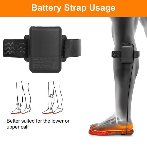 NASOLZIK Heated Insole for Men Women - APP 5000mAh Battery Rechargeable Electric Insoles with 4 Heating Levels for Winter Skiing Hunting Camping Hiking Fishing Cycling,Size L