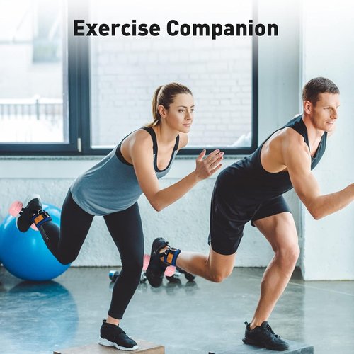 ELEAMY Ankle Straps for Dumbbells - Durable Foot Attachments for Weight Lifting & Leg Extensions