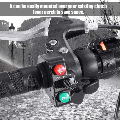 Handlebar Light Horn Turn Switch Button, 3-in-1 for Mountain Electric Scooter DK-15