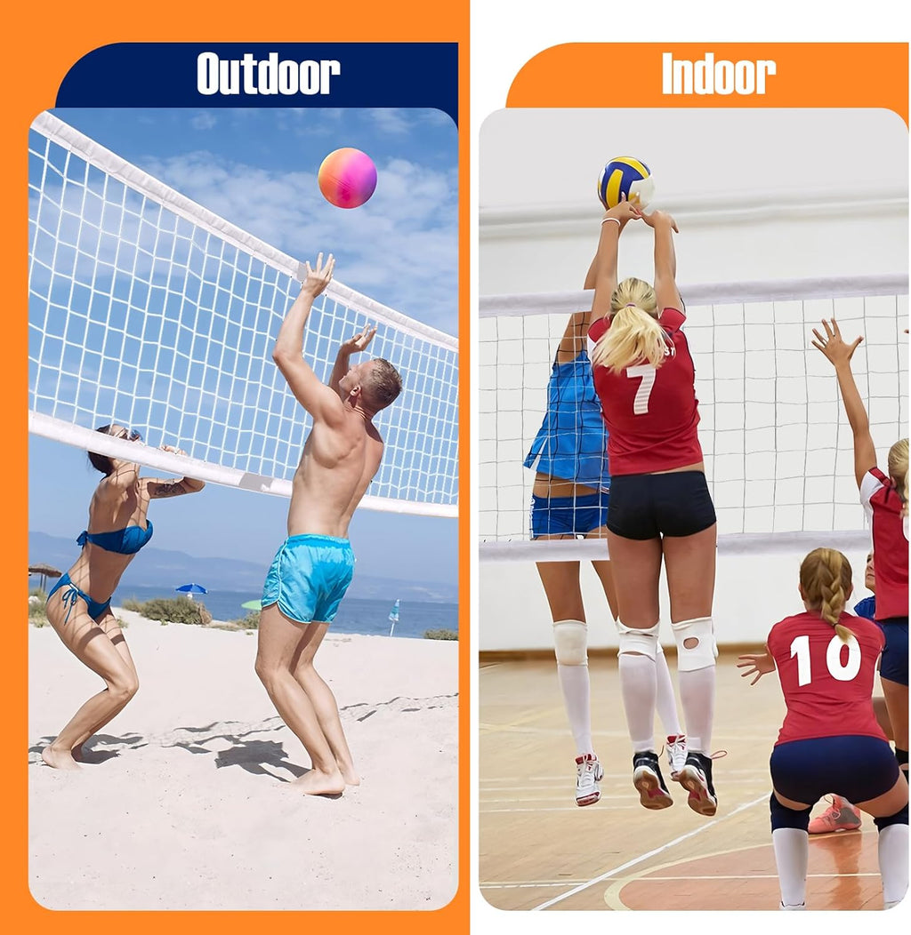 Regine Switzerland Heavy Duty Volleyball Net - 32x3ft Outdoor Replacement with Storage Bag
