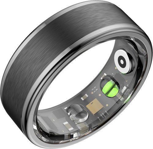 **Skiennix Smart Ring - 24/7 Activity Tracking, Stress & Sleep Monitoring | Black, Size 8**