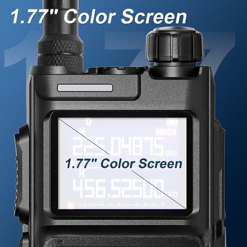 BAOFENG UV26 Ham Radio 10W (New Gen 5RM) Long Range Handheld Rechargeable Walkie Talkies with Earpiece, 2500mAh Type-C Battery, 771 & Air/Police Band Antenna, Rapid Two-Way Radios - 1 Pack Full Kit