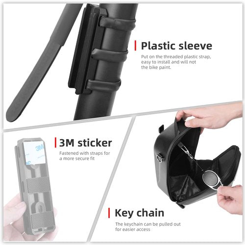 Rhinowalk Scooter Bag Quick Release Handlebar Bag Waterproof Front Storage Bag Bike Frame Bag for Electric Scooter/Bicycle/Motorcycle