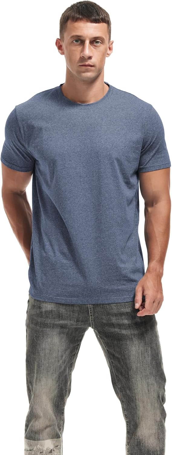 VEIISAR Premium Men's Crew Neck T-Shirts - Soft, Stylish Casual Tees in Sizes S-4XL