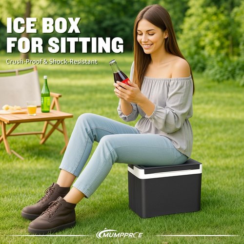 MUMPPRCE Golf Cart Cooler Fits Club Car Precedent Tempo Onward, Club Car Precedent Ice Chest with Mounting Bracket Kit, 48 Hours Cooling Cooler, Universal 6L Large Capacity Ice Chest OEM#102588101