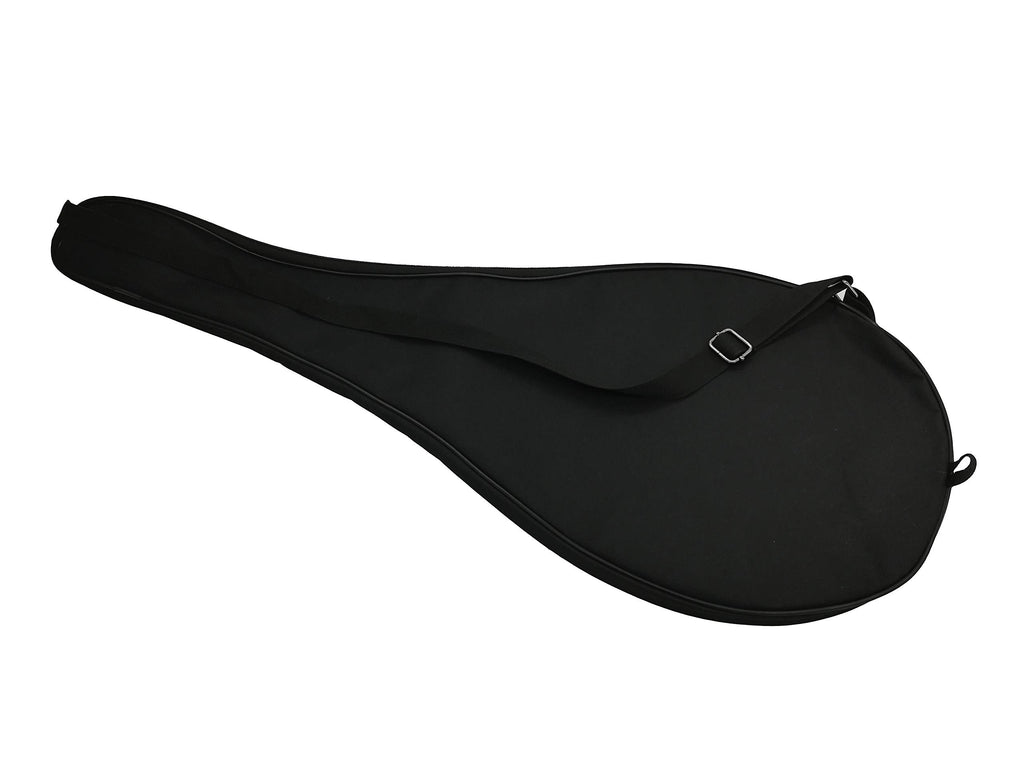 Silfrae Single Tennis Racket Cover Lightweight Padded Tennis Racquet Bag (Black, Small)