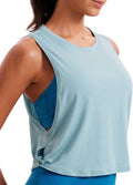 CRZ YOGA Pima Cotton Tank Top for Women - Loose Fit Sleeveless Athletic Shirt | Perfect for Yoga & Gym