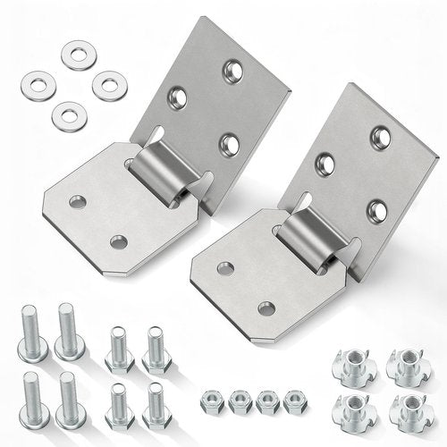 CLUBRALLY Golf Cart Seat Hinge Set for 1979-Up Club Car DS 1011652 1012412-Male + Female