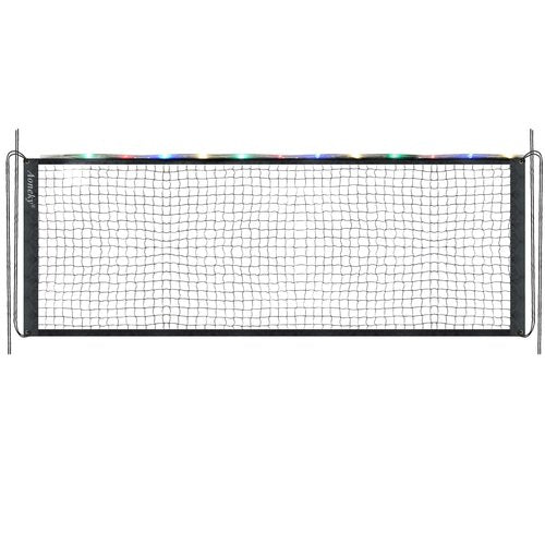 Aoneky Glow in The Dark LED Light Up 20ft Portable Badminton Net