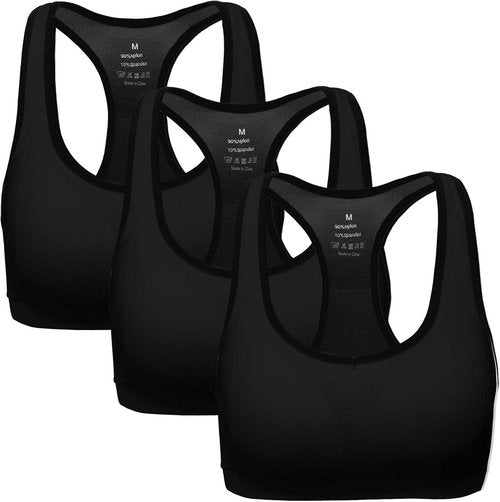 MIRITY Racerback Sports Bra - High Impact Women's Workout Activewear | Comfortable Fit