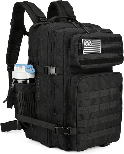 BAIXINGBAGS 45L Tactical Backpack - Waterproof Design for Men | Ideal for Tactical Operations (Black)