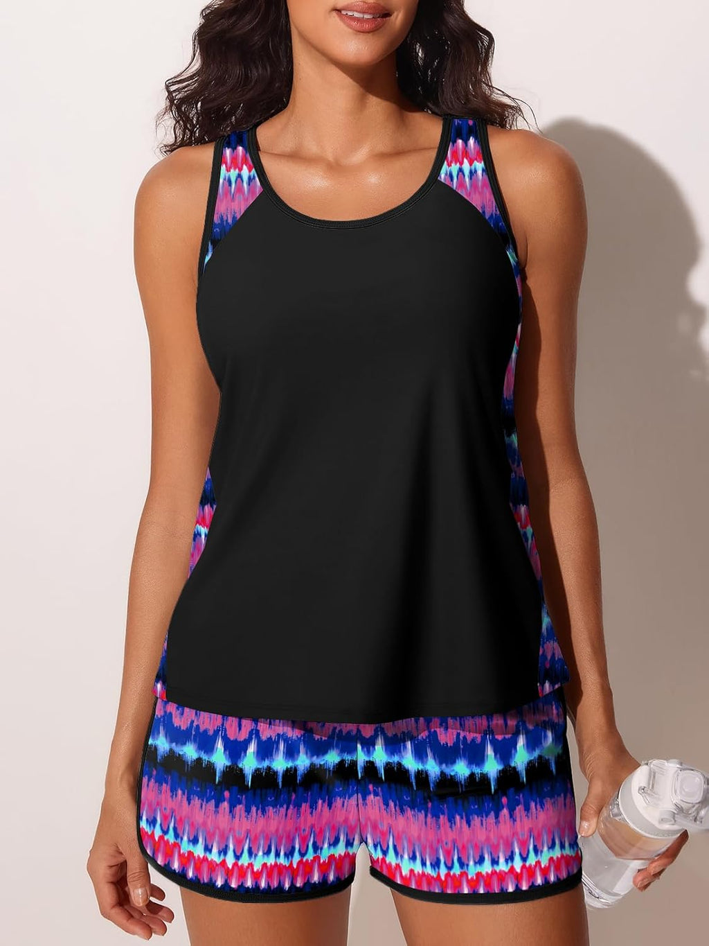 Summer Mae Tankini Swimsuit - Tummy Control Two-Piece with Sporty Pockets | Stylish Bathing Suit for Women