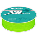 TRUSCEND X8 Braided Fishing Line, Upgraded Spin Braid Fishing Line, Smooth and Ultra Thin Braided Line, Fishing Wire Super Strength and Abrasion Resistant, No Stretch and Low Memory 55lb-547yds