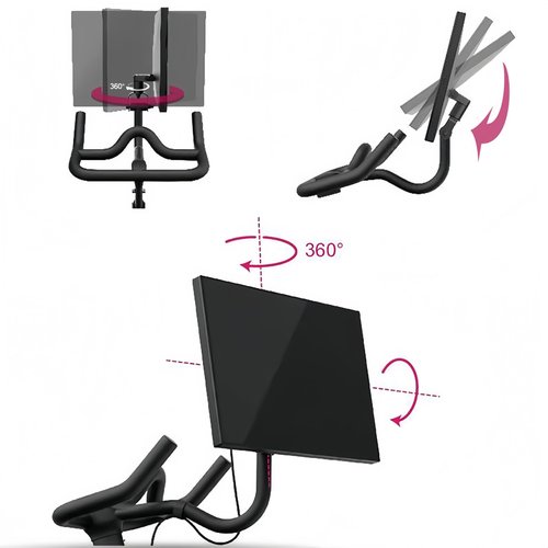 DKUWBJAS Accessories Screen Swivel MountScreen Rotate Monitor Adjuster for Peloton Fan for Bikes 360 ° Motion Rotating Adapter, Monitor Screen Accessory(Not Compatible with Bike+)