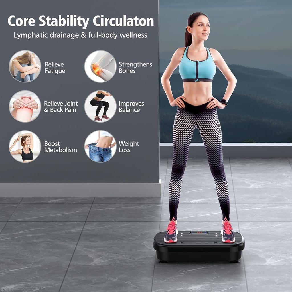Skiennix Vibration Plate Exercise Machine - Whole Body Vibration for Weight Loss & Toning | 330 Lbs Capacity