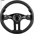 Golf Cart EZGO Steering Wheel, Fit EZGO TXT RXV, Club Car DS Precedent Tempo, Yamaha G2-G29 Most Golf Cart, Universal Golf Cart Steering Wheel, Ergonomic Design, PVC Material