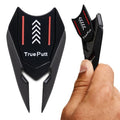 Ghost Golf Divot Tool - 5-in-1 Divot Repair Tool & Ball Marker Alignment Aid - Fix Pitch Marks on The Green - Club Rest & Groove Cleaner - Golf Equipment for Men & Women - Black