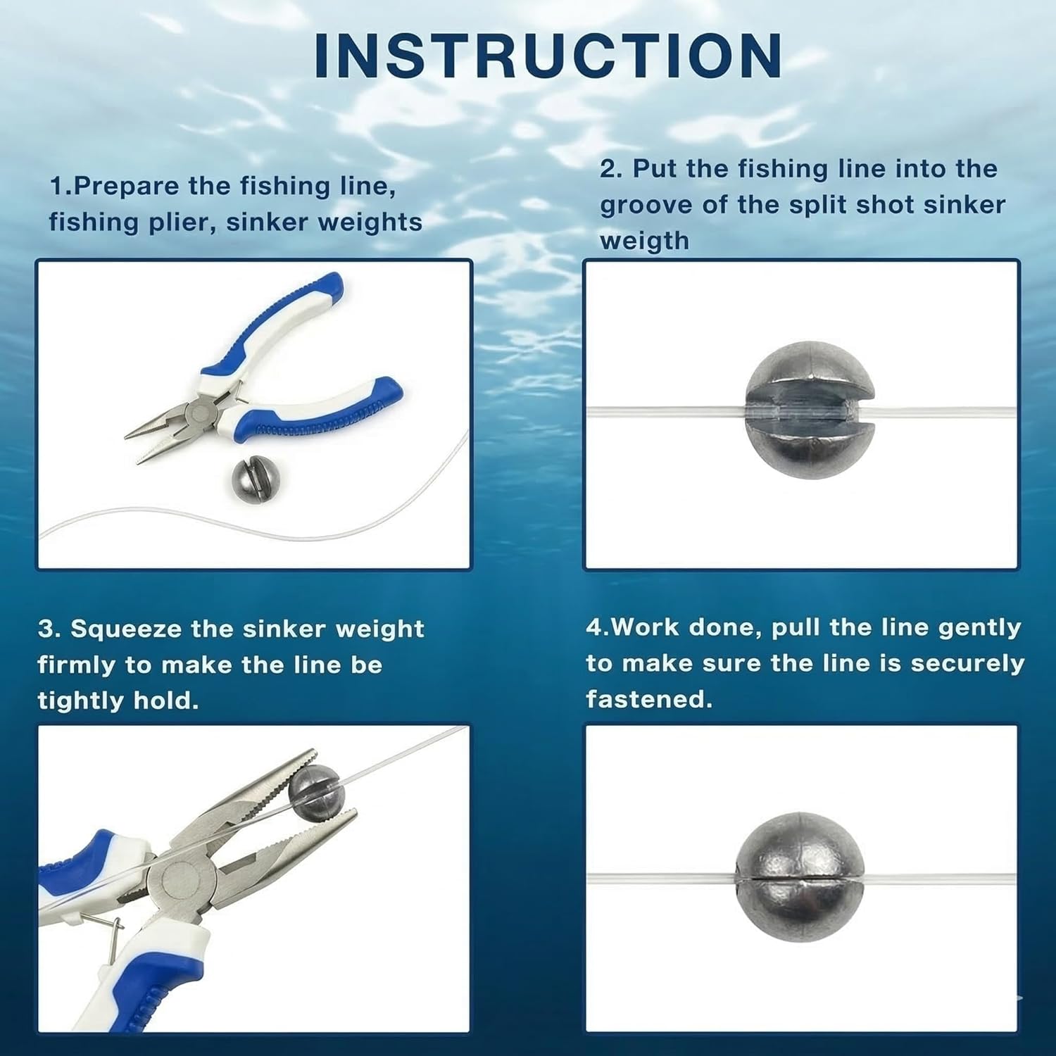 Skiennix Premium Split Shot Fishing Weights - Removable Leakproof Sinkers for Freshwater & Saltwater | 200/350 Pcs in 5/6 Sizes