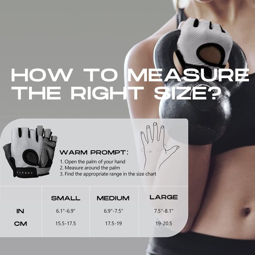 LIFECT Breathable Workout Gloves, Knuckle Weight Lifting Fingerless Gym Exercise Gloves with Curved Open Back, for Powerlifting, Crossfit, Women and Men (Grey, Medium)