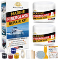 Skiennix Marine Fiberglass Repair Kit - Gel Coat & Epoxy Filler for Boats | Fix Holes, Chips, Cracks
