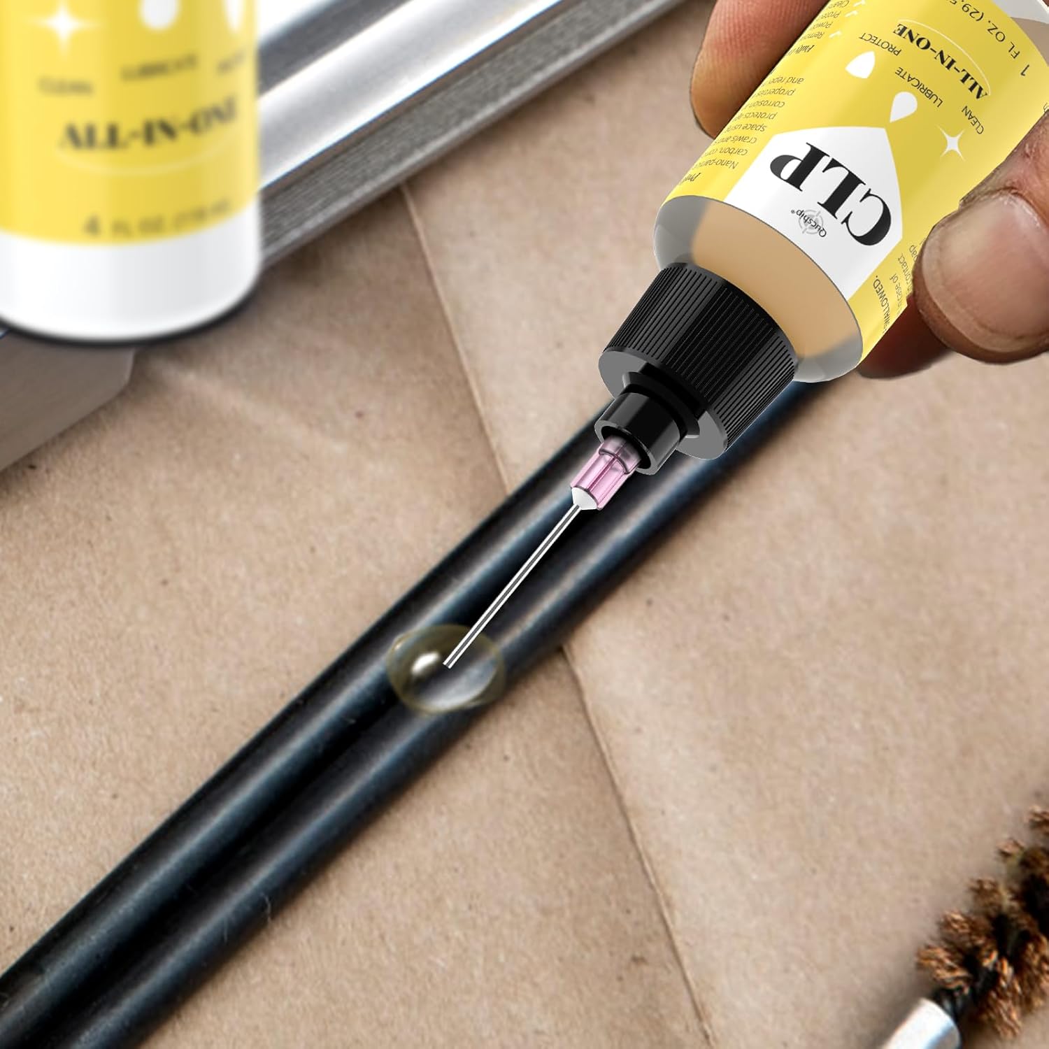 Qucship Gun Oil Cleaning Kit - Multi-Purpose CLP Lubricant & Protector | 4 oz & 1 oz Needle Oiler