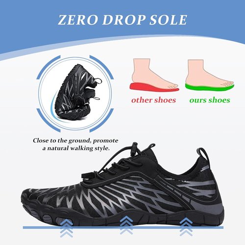 **Skiennix Barefoot Shoes - Comfortable Non-Slip Water Athletic Footwear for Men & Women | Wide Toe Box**