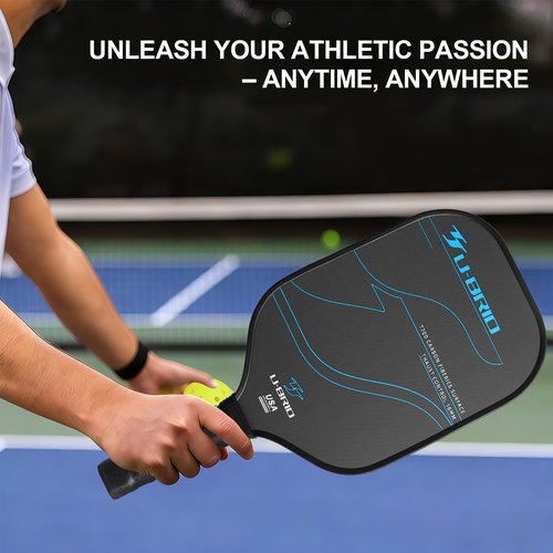 U-BRIO Pickleball Paddles 3K&T700 Carbon Fiber Pickleball Paddle USAPA Approved, 16mm Honeycomb Core & Thermoformed & Textured Surface Pickle Ball Paddle, Pickleball Gifts for Advanced Players