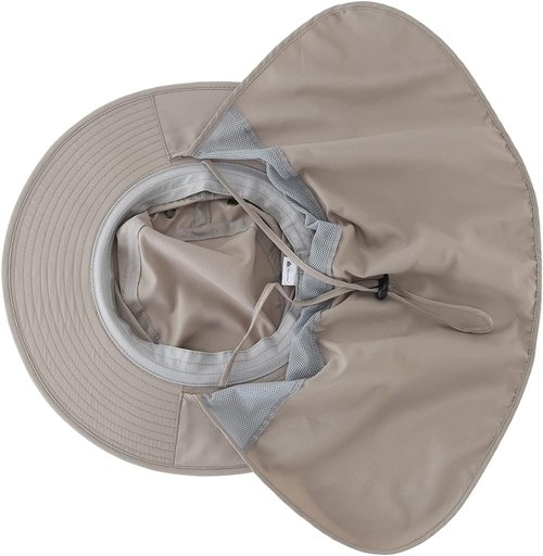 Home Prefer UPF50 Men's Sun Hat - Quick Dry UV Protection with Neck Flap | Wide Brim Fishing Cap