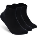 RTZAT Men 90% Merino Wool Ankle Business Casual Moisture Wicking Arch Support Everyday Lightweight Thin Wool Socks, Black, X-Large