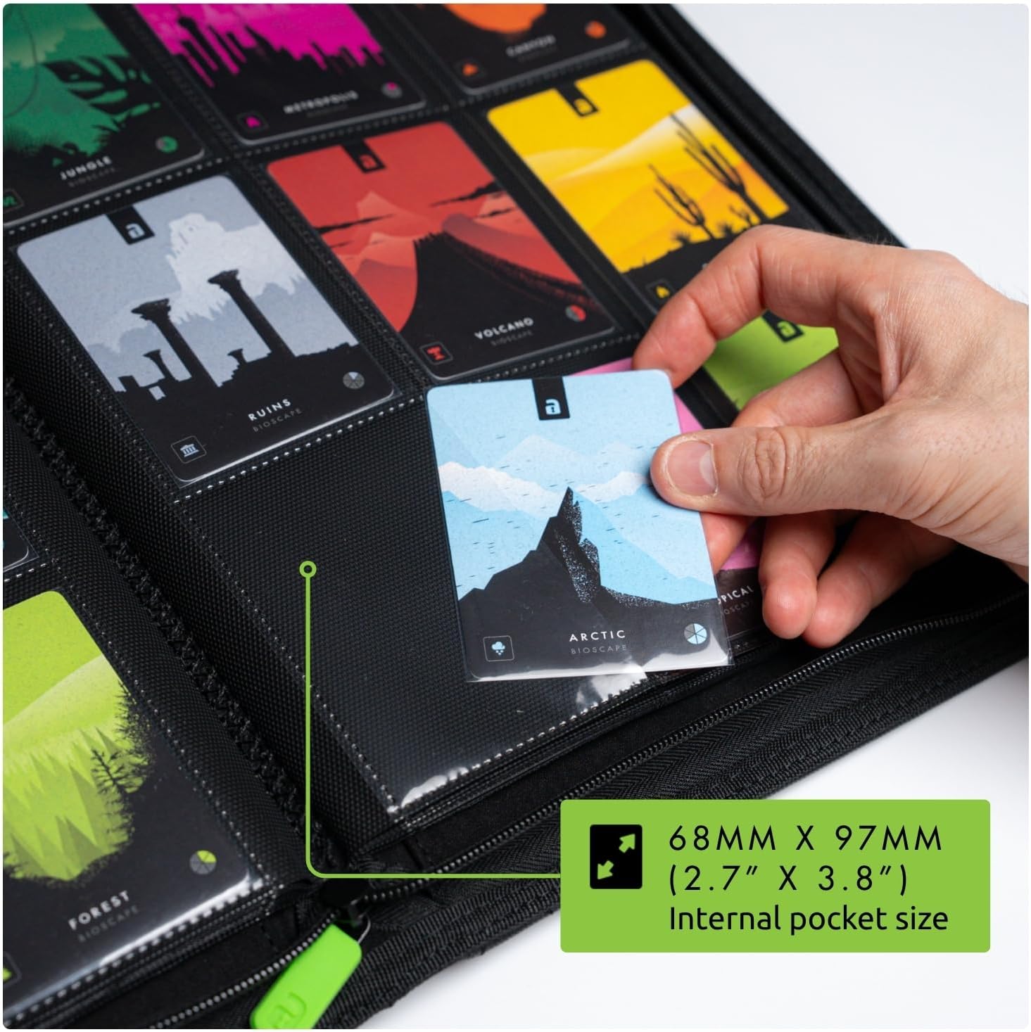 Vault X 9 Pocket Trading Card Zip Binder - Premium Exo-Tec Material, Holds 360 Cards | Yellow
