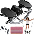 Rock Stepper | Low Impact Side-to-Side Workout Machine - 330LBS Capacity with Resistance Bands & Non-Slip Mat
