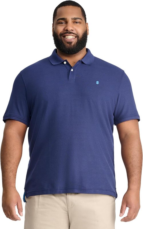 Izod Men's Polo Shirt - Big and Tall Advantage Performance | Comfortable Fit, Classic Style