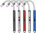 Skiennix Electric Candle Lighter - Rechargeable Flameless Arc with Flexible Neck | 5-Pack for BBQ, Camping, Birthdays