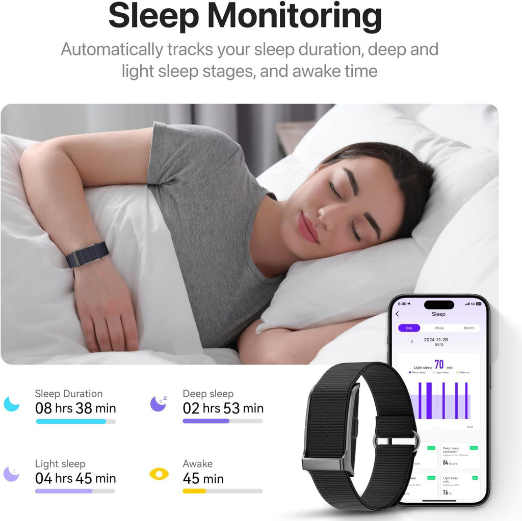 Smart Health Wristband - Wearable Fitness Tracker with 120+ Sports Modes & Heart Rate Monitoring | 2 Pack Bands