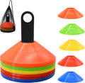 Skiennix Agility Soccer Cones - 25/50/100 Pcs with Carry Bag & Holder | Multi-Color Training Equipment