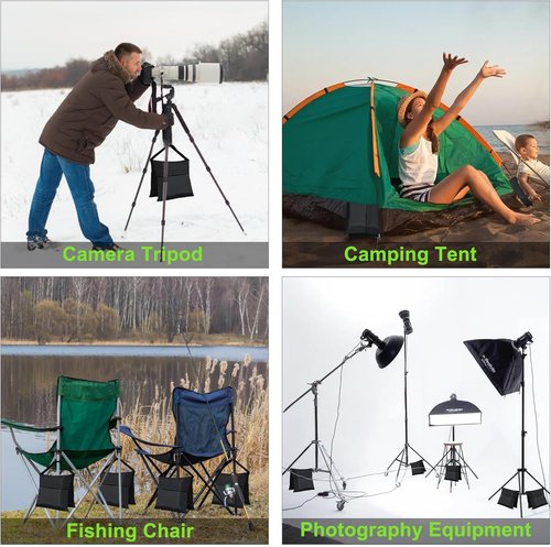 Eurmax USA Heavy-Duty Photography Sand Weight Bags - 4-Pack for Stands & Equipment Stability