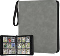 GERMUN 9 Pocket Card Binder - Premium Zip Trading Card Album for MTG, TCG & Sports Cards | Grey Color, 720 Double-Sided Pockets