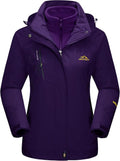 MAGCOMSEN Women's 3-in-1 Winter Coat - Waterproof Ski Jacket with Fleece Lining | Versatile Parka