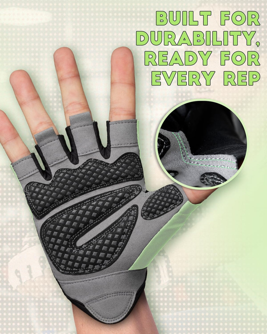 VINSGUIR Workout Gloves - Lightweight Weightlifting Gloves with Excellent Grip for Men & Women | Ideal for Gym, Cycling, and Fitness