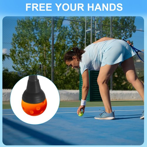 PATIKIL Pickleball Ball Retriever, 2 Pcs Pickleball Upper Suction Cup, Silicone Pickle-Balls Grabber, Anti-Slip Pick Up Pickleballs Hand Grip for Pickleballs Accessories, Multicolor