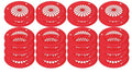 10-Inch Reusable Plastic Plate Holders Set of 24, Red – Heavy Duty Paper Plate Holders