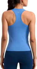 CRZ YOGA Seamless Workout Tank Tops for Women - Breathable Athletic Sleeveless Shirts | Ideal for Running & Gym