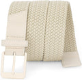 SANSTHS Golf Belt - Elastic Braided Design with Metal Buckle for Men & Women | Stretch Webbing for Casual Wear