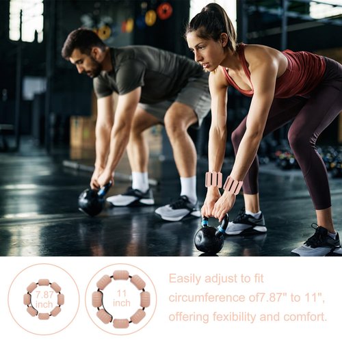 Wrist & Ankle Weights for Women, Wearable Strong Arm & Leg Weights Set of 2(1Lbs Each), Freely Removable, Ankle Weights for Walking, Yoga, Dance, Gym (Flesh pink)