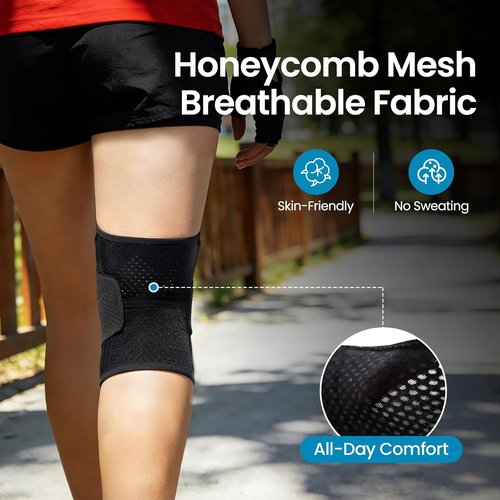 Galvaran Knee Brace - Breathable Adjustable Support with Side Stabilizers for ACL & MCL Injuries