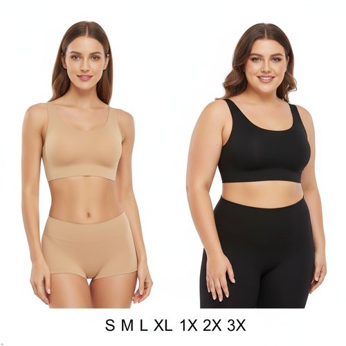 Women's Seamless Pull Over Bras with Removable Pads, Wide Smoothing Back, Bonded Hem for No Movement & All-Day Comfort(US, Alpha, Large, Regular, Regular, Sienna)