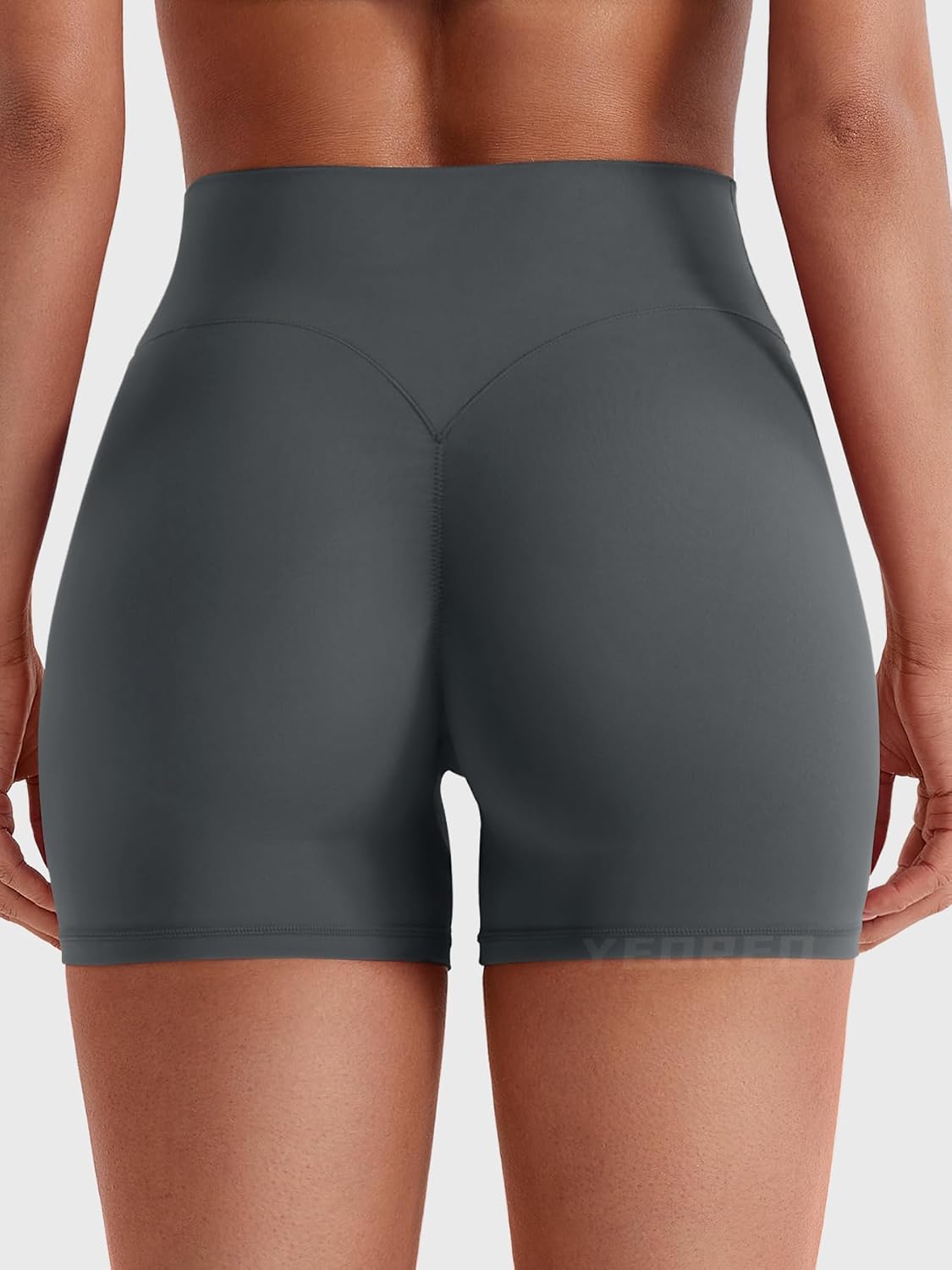 YEOREO High Waist Yoga Biker Shorts - 4.5" Scrunch Design with Tummy Control for Women