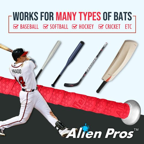 ALIEN PROS Bat Grip Tape - Precut 1.1 mm Pro Feel Baseball Grip Replacement | 2 or 4 Grips Available